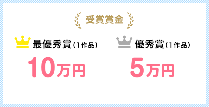 賞金　最優秀賞10万円 優秀賞5万円